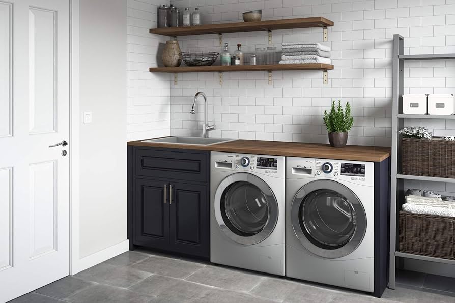 Ruvati 18 x 22 x 12 inch Rounded Corners Topmount Laundry